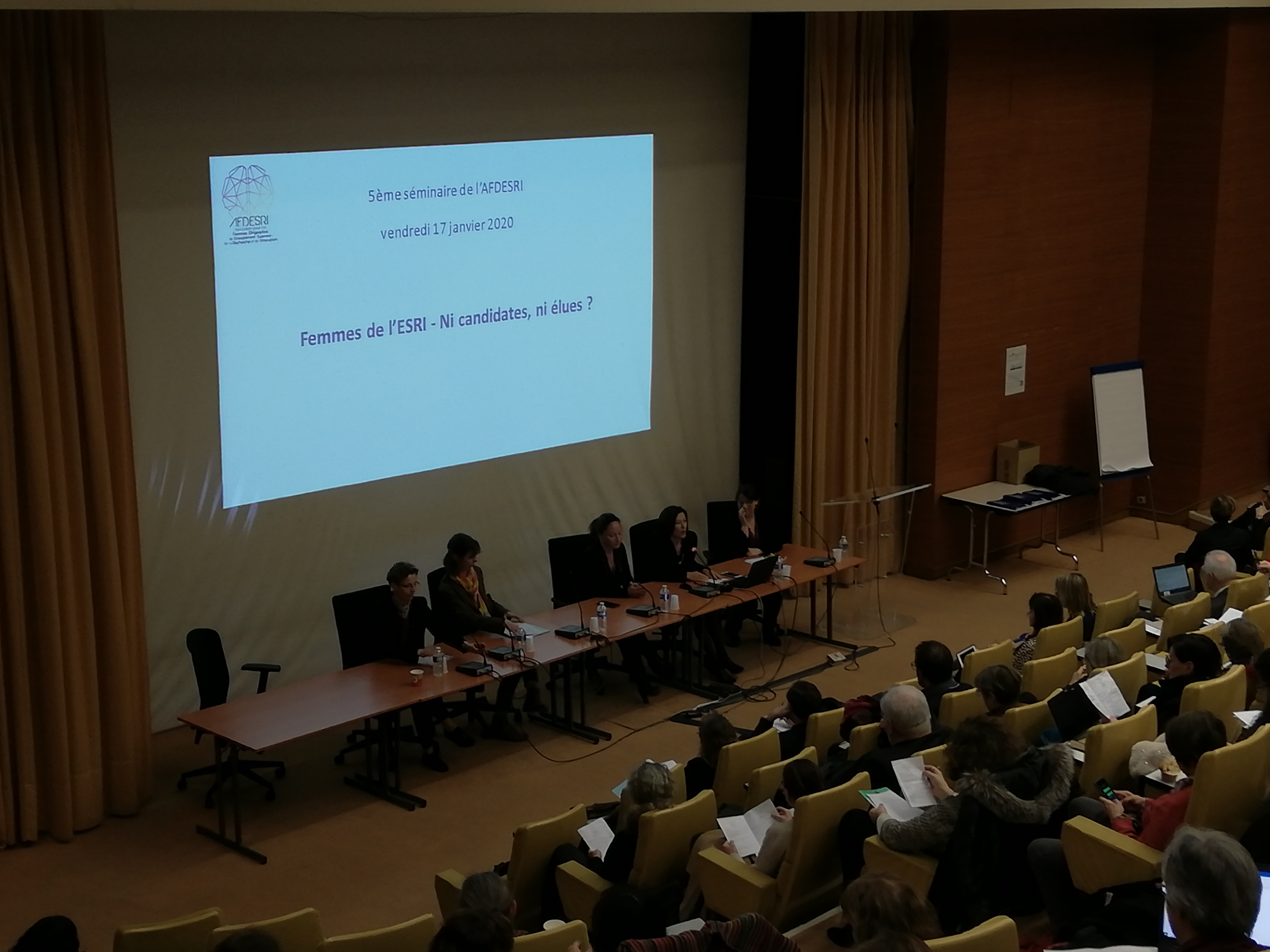 5ème séminaire de l’AFDESRI. “Femmes de l’ESRI – Ni candidates, ni élues ? “- 17 janvier 2020